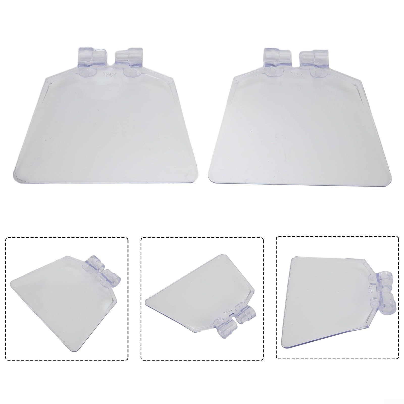 Protectores oculares para amoladora de banco, plástico ABS transparente, paquete de 2
