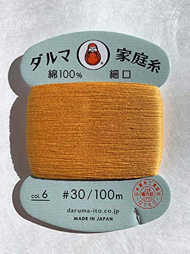 Hilo para coser a mano de algodón Daruma 30wt miniatura 1