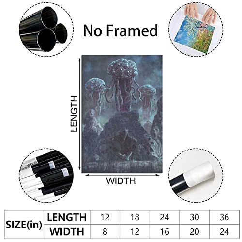 Game Winter Lantern Bloodborne Poster Picture Canvas Wall Art Print Modern Home Room Game Art Decor 12X18Inchs(30X45Cm) #TOP1