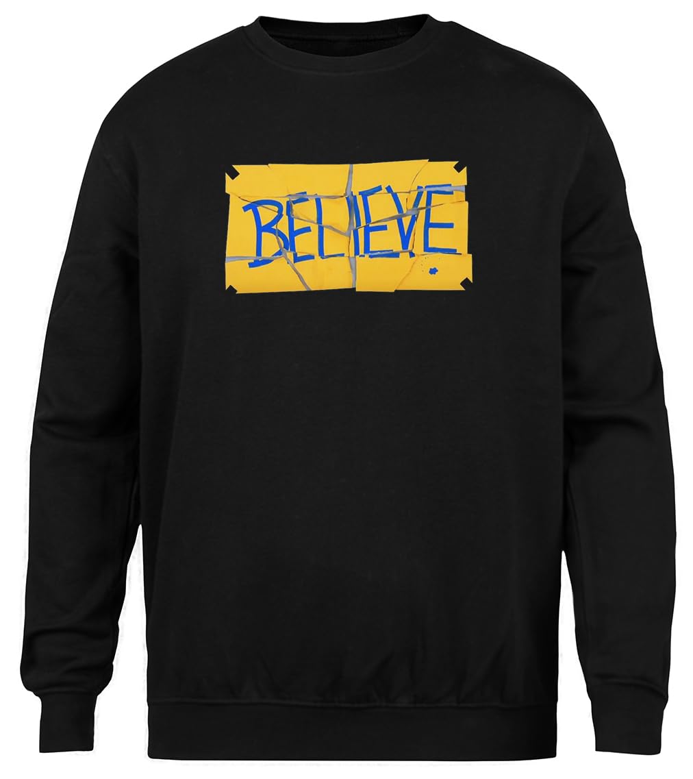 Futbol Is Life, Football, Believe Maglia Nera Unisex Girocollo Genderless