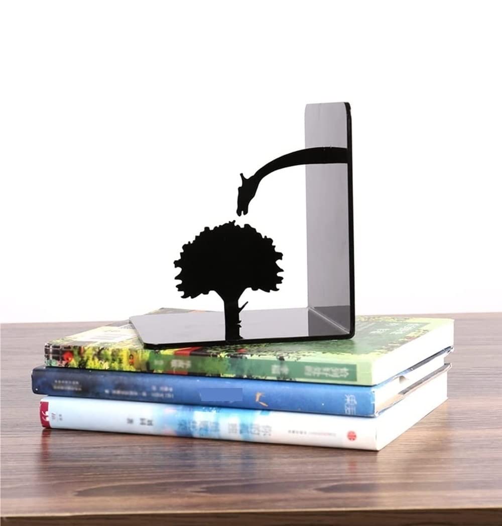 Hobbspring 2 stuks metalen boekensteunen zwart stabiele