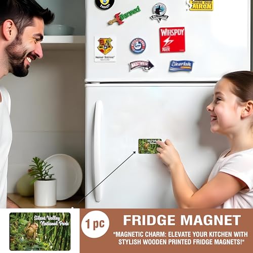 Image of Elegant Fridge Magnet with Themes |Rectangular Size Refrigerator Magnet with Magnetic Rubber Back | Pack of 1, 8.6cm X 5.4cm (Silent Valley National Park)