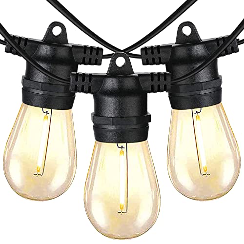 Hot Deals 2-Pack 48FT Outdoor String Lights Dimmable Shatterproof Edison Vintage Bulbs, Commercial Grade Waterproof Patio Lights, Heavy-Duty Decorative LED Patio Café Lights for Bistro Garden Hot Deals 2-Pack 48FT Outdoor String Lights Dimmable Shatterproof Edison Vintage Bulbs, Commercial Grade Waterproof Patio Lights, Heavy-Duty Decorative LED Patio Café Lights for Bistro Garden