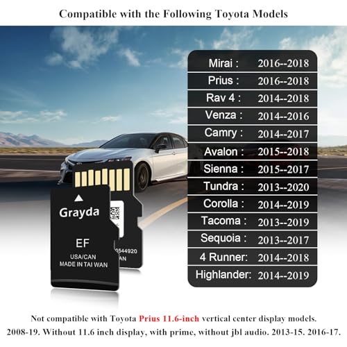 image for Grayda 2025 Latest Navigation SD Card Map Update 86271-0E077,GPS Map C