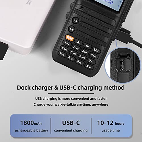 Retevis Ra85 Gmrs Radio Handheld, 5W Walkie Talkie Long Range Rechargeable, 2 Way Radio With Mic, Noaa, Usb-C, For Outdoors Off Road Camping(2 Pack) #TOP4