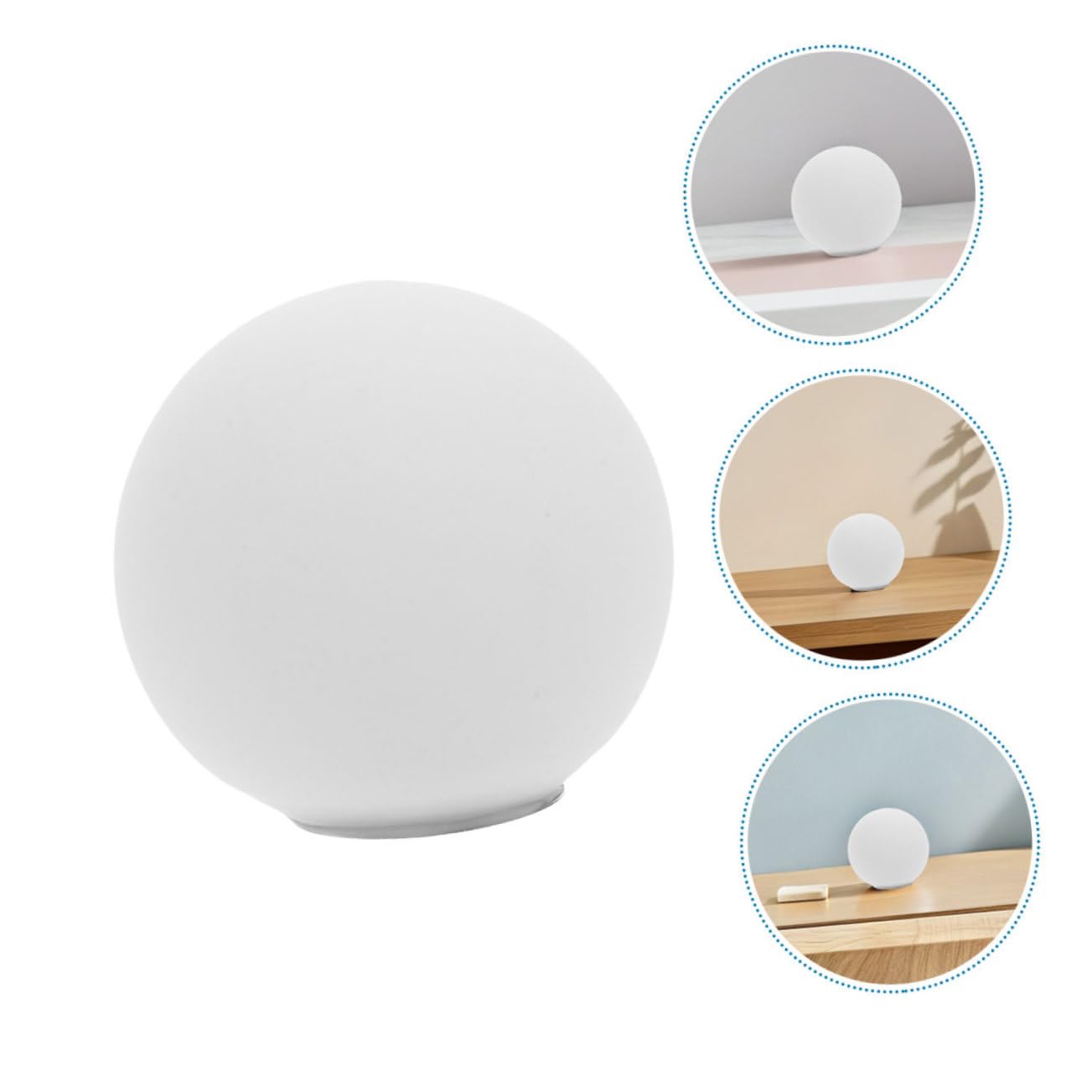 2 Pantallas De Repuesto Para Lámparas G9 Pantalla De Vidrio Esmerilado Esférica De 3.14 in Globo De Cristal Blanco Difusor De Luz Para Lámparas Colgantes Y Apliques De Interior