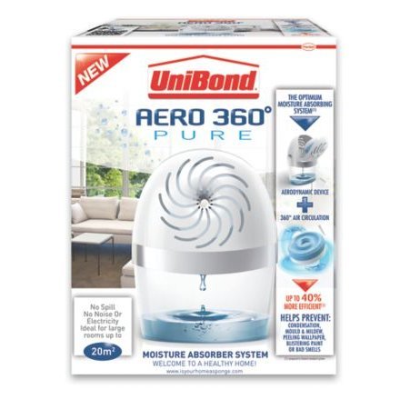 Unibond Aero 360 Absorbeur d'humidité anti-condensation recharge bloc pour maison