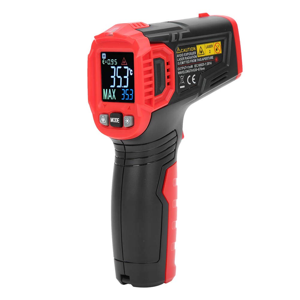 HT650B Industrial Digital Infrared Thermometer Non Contact IR Temperature Tester Large LCD Screen Suitable for High Temperature Objects