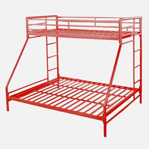 Image of Twin Over Twin Metal Bunk Bed |Bunk Bed Without Storage for Kids | Double Decker Bed for Kids Room Furniture |Metal Bunker Bed (Mattress Not Included)