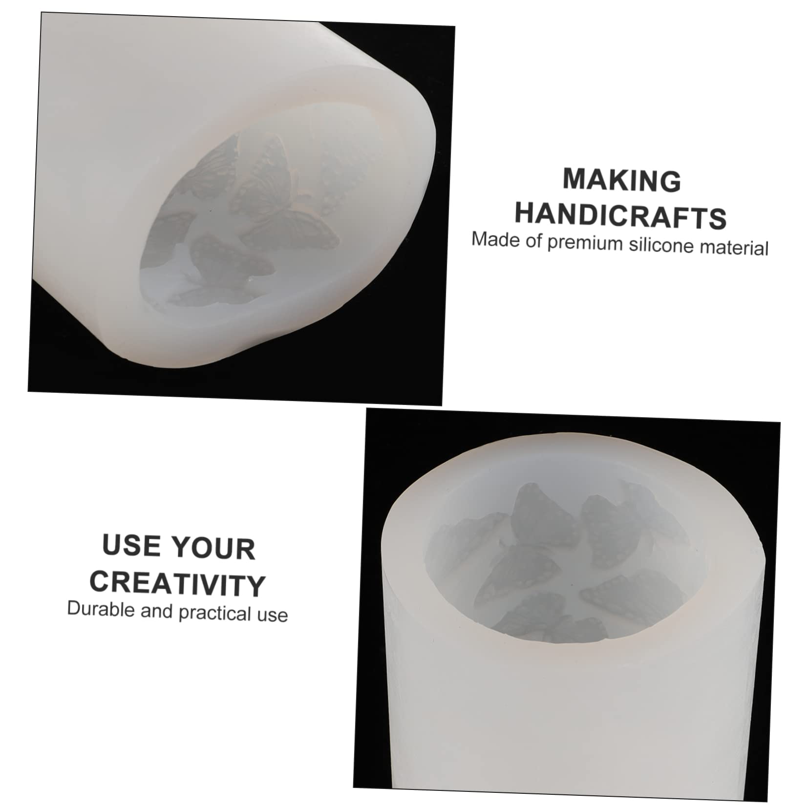STOBOK 2piezas Moldes De Silicona Para Velas Aromáticas Moldes De Artesanía Hechos Mano Para Decoración Del Hogar y Proyectos De Diy