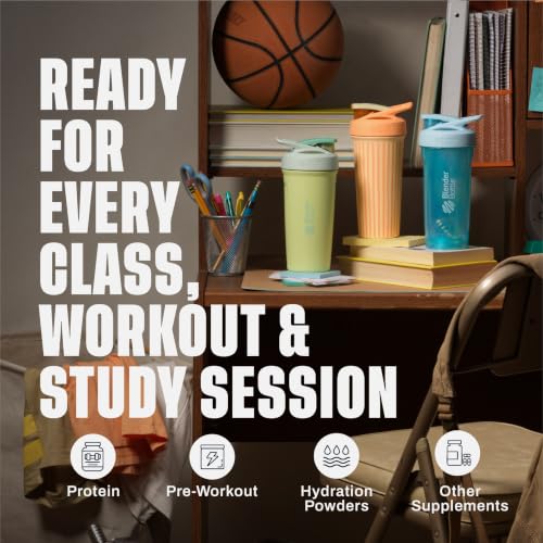Image of BlenderBottle Sport Sleek Stainless Steel Shaker Bottle 25 oz Sunbeam Pop