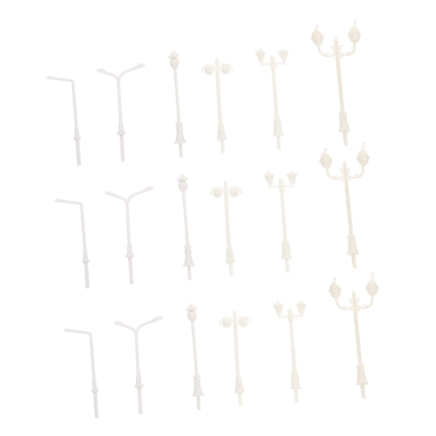 jojofuny 60pcs Miniature Lamp Models for Sand Table DIY Projects Simulation Street Lights for Micro Landscapes for Home Decor and Realistic Light Accessories