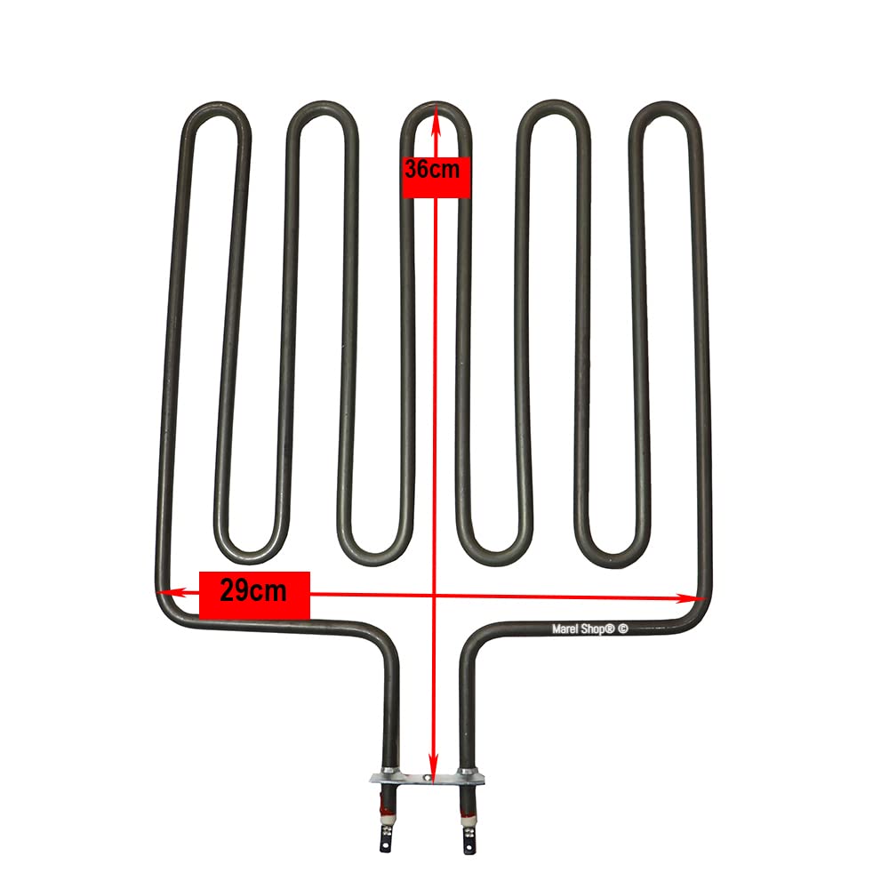Marel Shop® - Resistenza per Sauna Compatibile con Helo SEPC65 Alta qualità 2670 W 230 V Lunghezza 36 cm Larghezza 29 cm