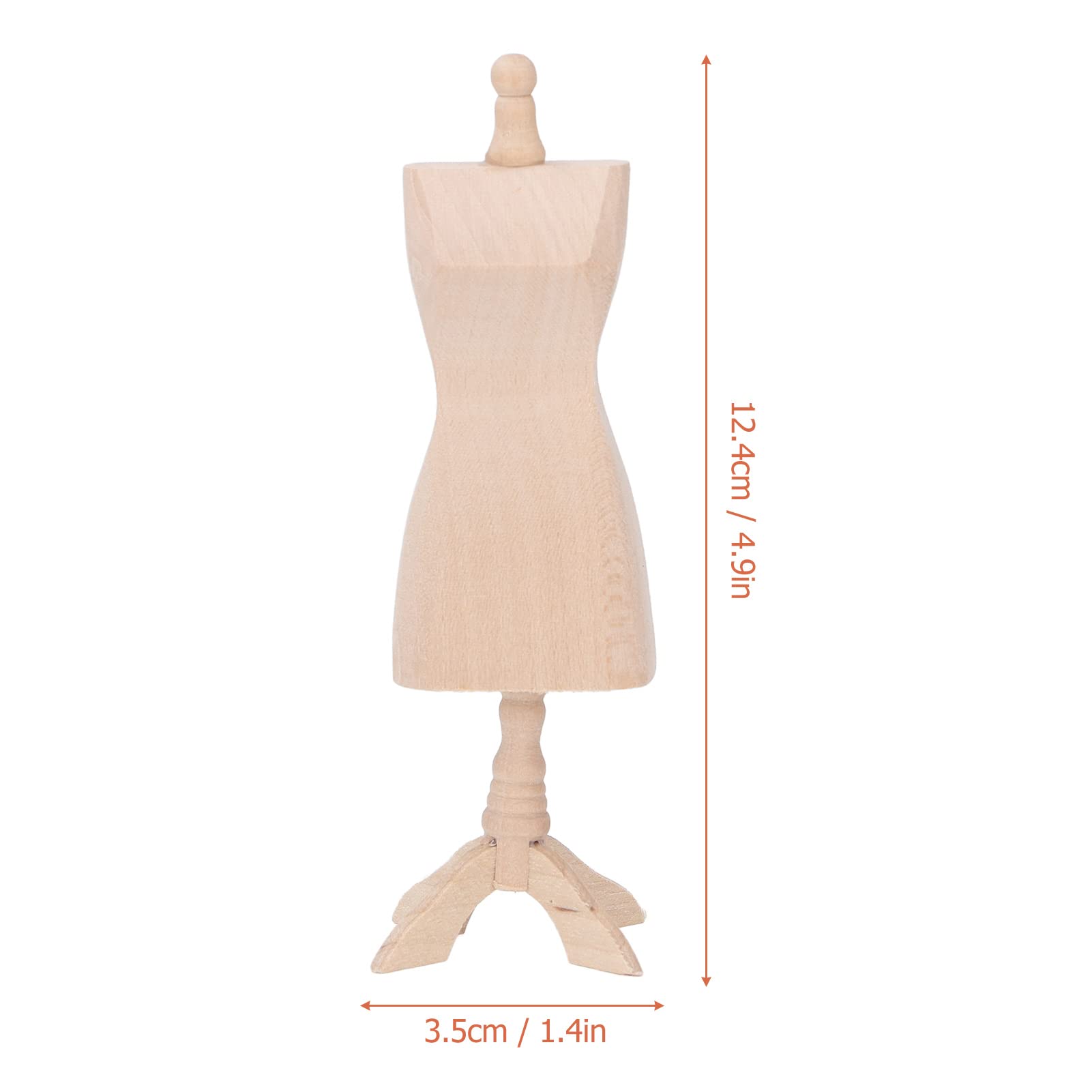 Pack De 3 Maniquíes Mini Para Ropa De Muñecas Toddmomy - Soporte Exhibición Vestidos, Material ABS, Tamaño Aprox. 27.5 Cm
