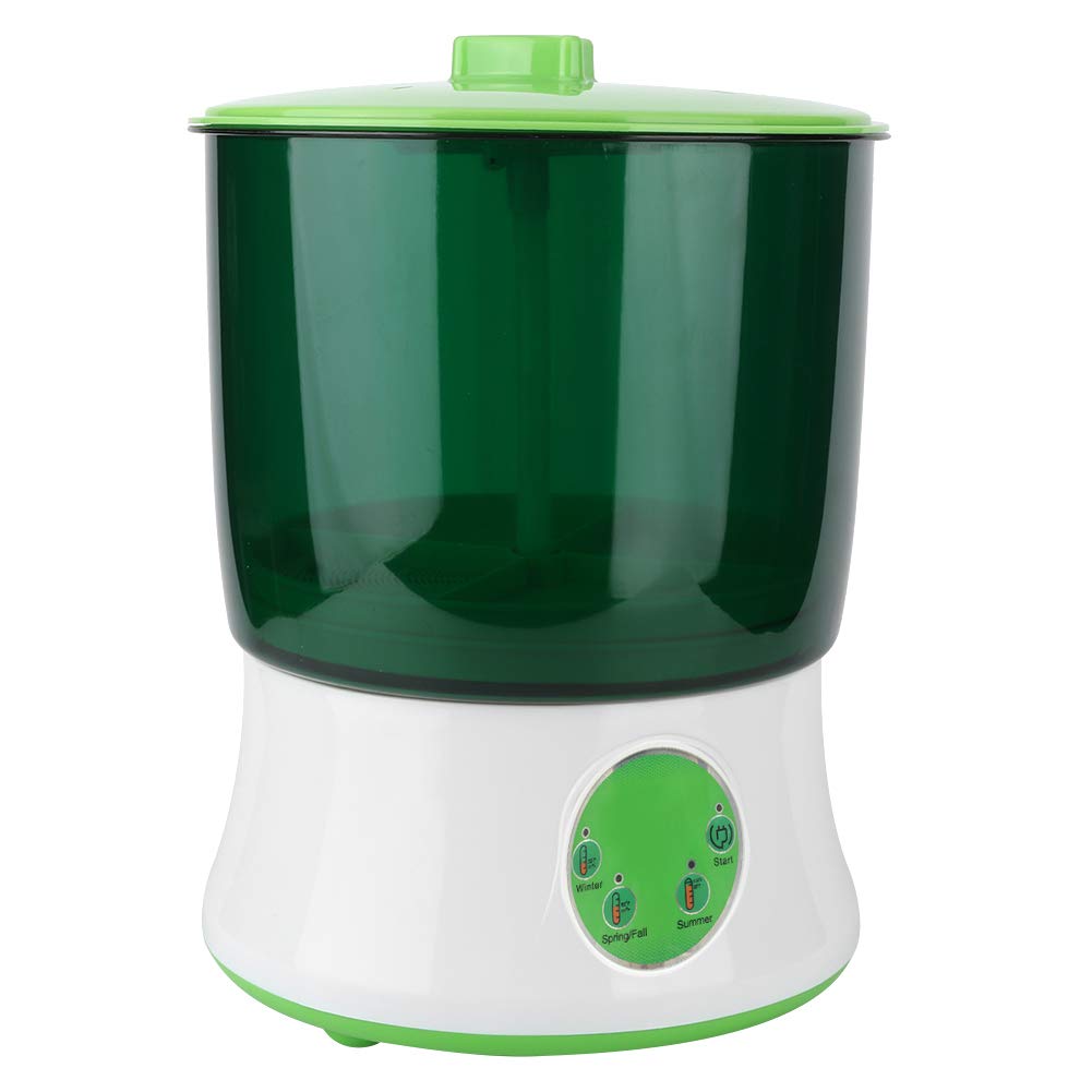 Keimgerät-Set, Automatisches, intelligentes Sojasprossengerät mit Druckplatte für Radieschen, Alfalfa, Weizengras, Brokkolisprossen