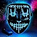 Halloween Led Purge Mask Light Up Scary Mask EL Wire Cool Costume Festival Parties Raves Unisex
