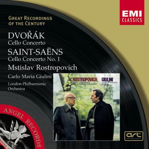 Play Dvorak & Saint-Saens:Cello Concertos by Mstislav Rostropóvich on ...