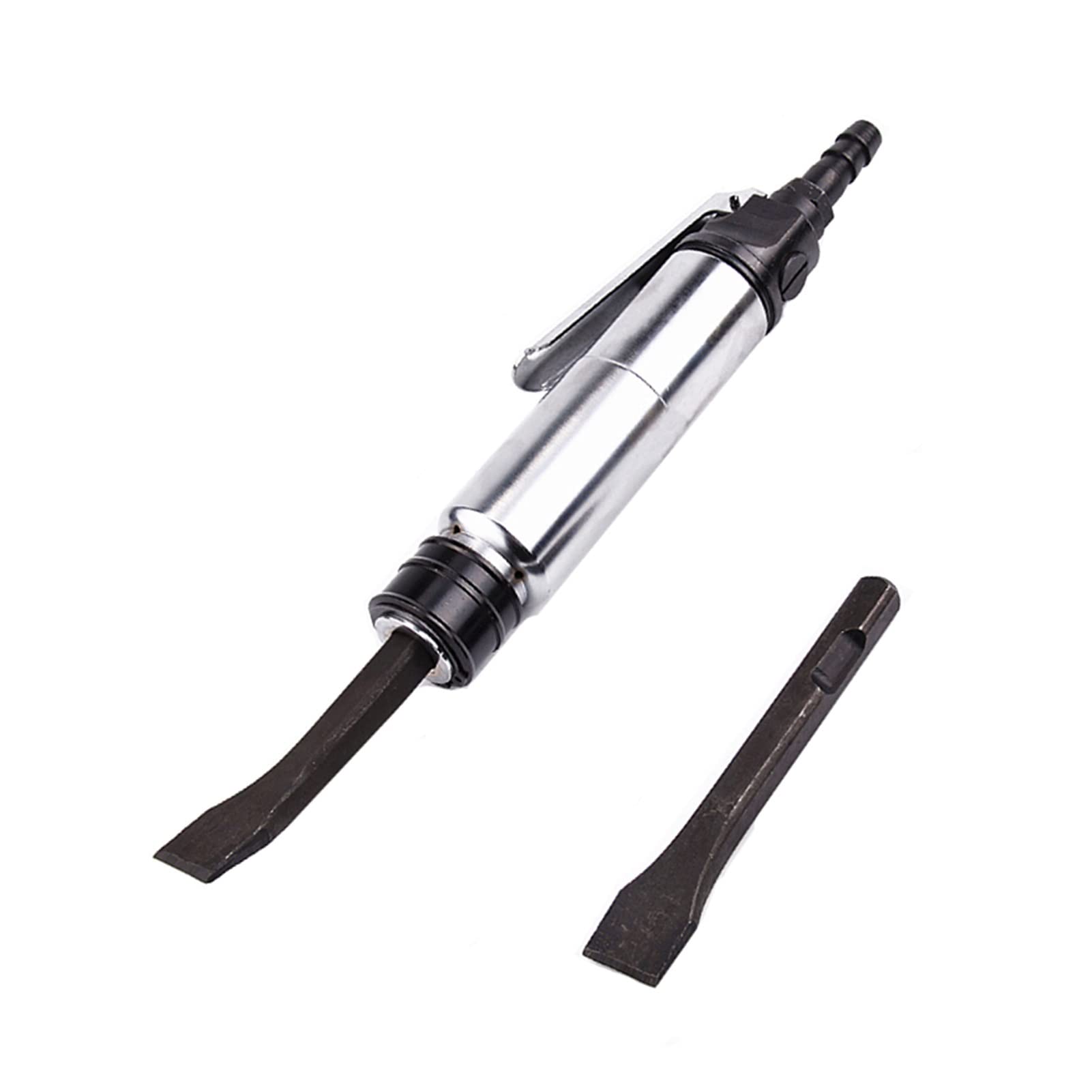 Air Hammer, Straight Type Pneumatic Shovel Air Chisel Pick Wind Rust Remover Auto Brake Repair Hammer with 2 Head