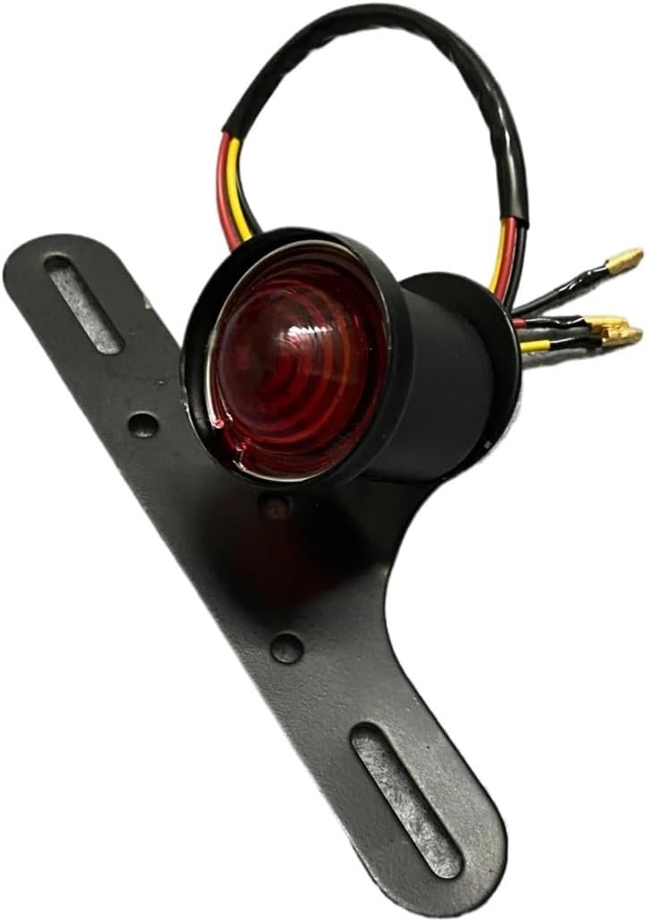 リアブレーキライトバイク ユニバーサルバイクブレーキリアテールLEDライトナンバープレートマウントホルダーランプテールライトデザイン