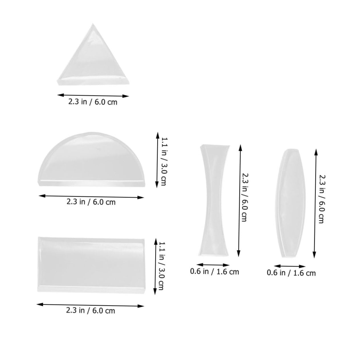 5pcs Optical Lens Set for Physics Teaching and Optics