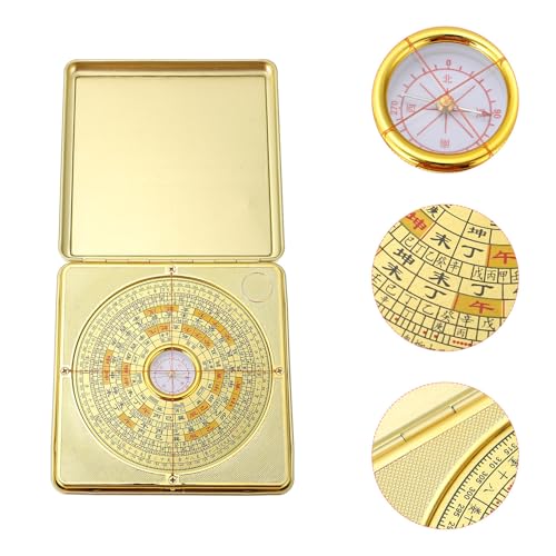 Brújula Feng Shui Zerodeko 12cm Aleación Precisa miniatura 7