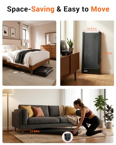 Image of Superun Walking Pad with 6% Incline, Under Desk Treadmill for Home Office, 3 in 1 Portable Walking pad Treadmill with Remote Control, 2.5HP Quiet Mini Treadmills, 300 lbs Capacity