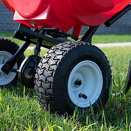 EarthWay 2050P 80lb Broadcast Spreader, Lawn Aerator, Fertilizer Spreader, 80lb Capacity, Pre-Assembled, with Rustproof Poly Hopper and Adjustable Drop Rate for Lawn Care & Seed Spreading - Image 5