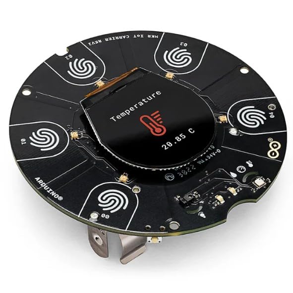 Image of Arduino MKR IoT Carrier Rev2 ABX00073 | BME688 Environmental Sensor, LSM6DSOX IMU, APDS-9960 Light Sensor | OLED Display | Dual 24V Relays | Arduino IoT Cloud Compatible