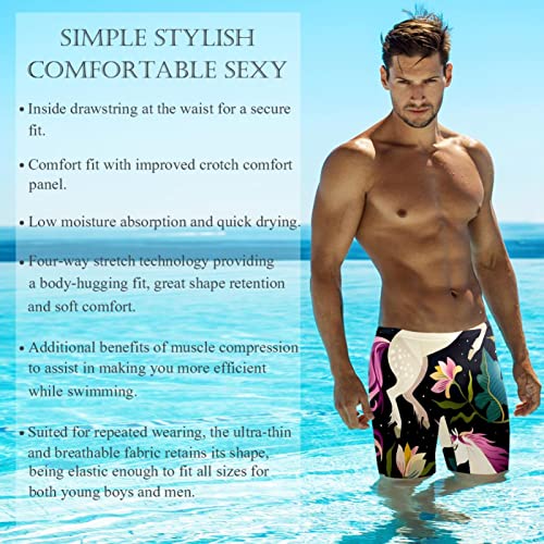 Traje de baño tipo jammer para natación de hombre HUI JIN SHOP talla S a 3XL 3
