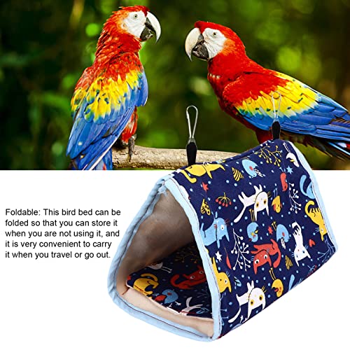 Rede quente para pássaros, cama suspensa para pássaros macios, cofre para periquitos para papagaios