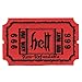 One Way to Hell Patch Admit One Ticket Embroidered Iron On