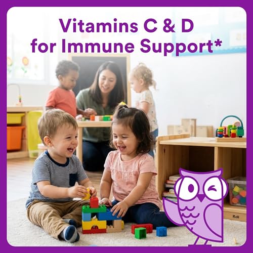 Image of SmartyPants Toddler Multivitamin Gummies, Omega 3 (DHA /EPA), Vitamins D3, C, Vitamin B12, B6, A, K & Zinc, Biotin, Gluten Free, Three Fruit Flavors, 60 Count (30 Day Supply)