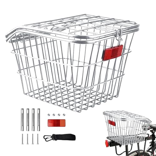 Panier arrière vélo en acier pour sécuriser la livraison de nourriture