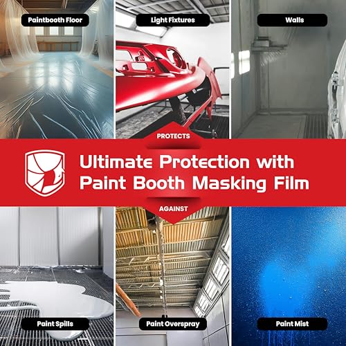 ArmorDillo Clear Full 4mil Película Protectora Adhesiva para Cabina de Pintura para Piso 48" x 200 pies miniatura 5