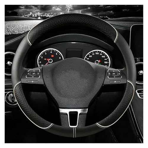 Couvre-volant cuir PU 38 cm de haute qualité pour VW Tiguan Golf Polo