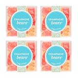 Sugarfina Champagne Bears Small Candy Cube, Gummy Bears, 3.3 oz, 4 Count