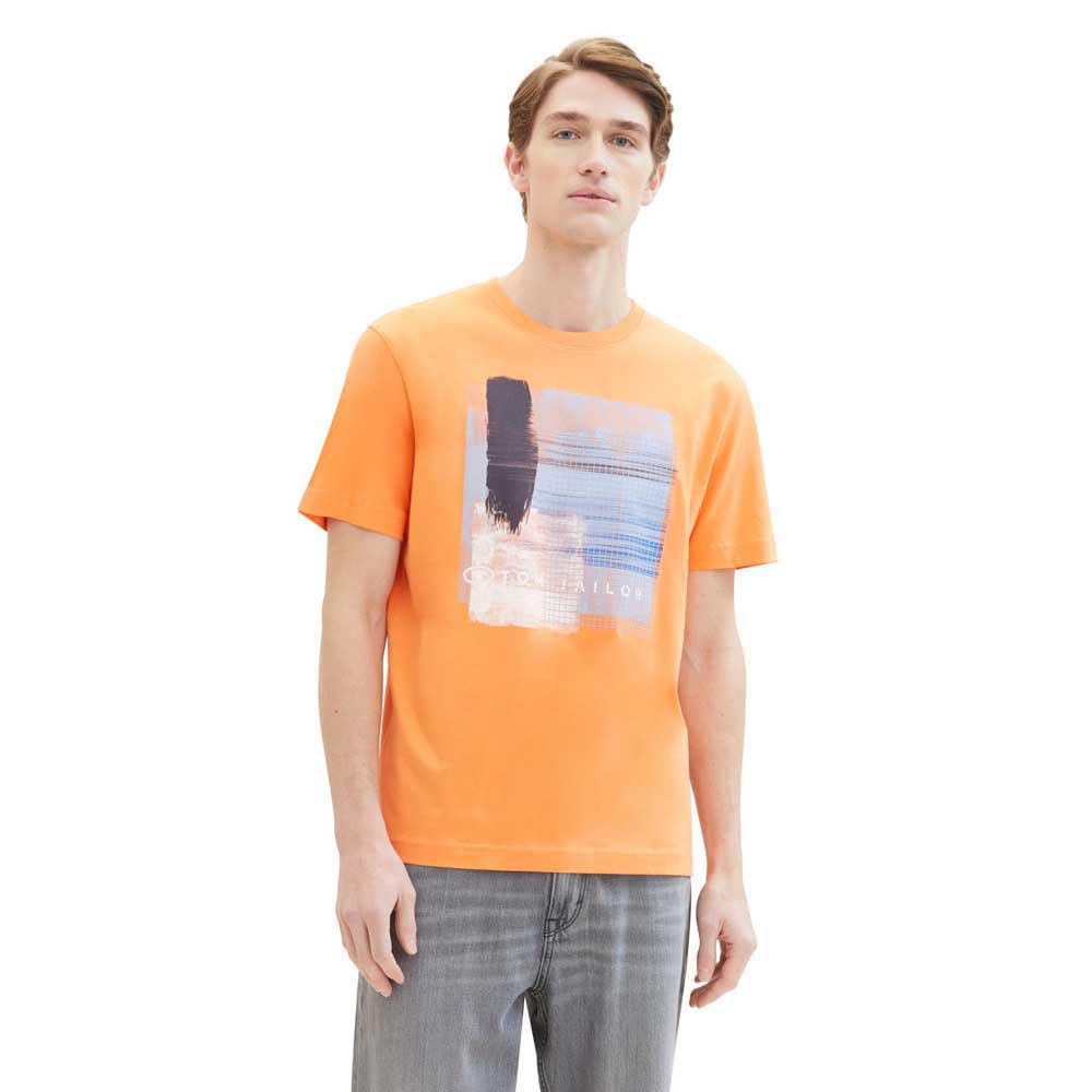 TOM TAILOR Herren Basic T-Shirt mit Print