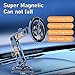 Universal 360° PRO Magnetic Suction Phone Holder Car,Alloy Folding Magnetic Cell Phone Holder for Car [Super Strong Magnet] Bracket Magnetic Dashboard Phone Car Mount for All Smartphone (Black)