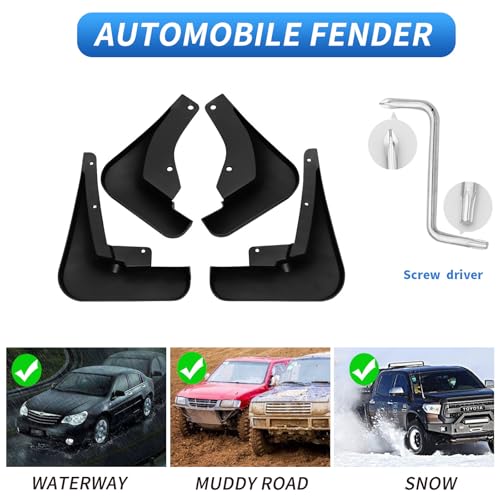 Image of Custom Fit for Mud Flaps Nissan Kicks 2018-2024 Mud Splash Guard Front and Rear 4-PC Set