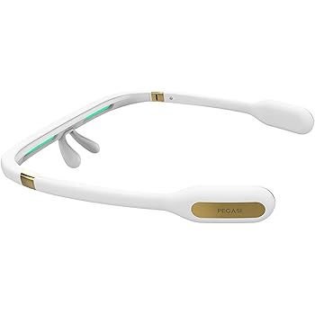 PEGASI 2 - Smart Light Therapy Glasses, Improve Your Sleep in 7 Days, Feather-Light, Research-Backed Blue-Green Light, Boost Energy, Beat Jet Lag (Traveling Case Included)
