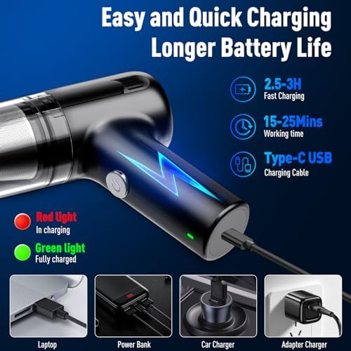 Mini Vacuum Cleaner Review: YKSINX Cordless Handheld Power