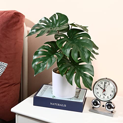 Kazeila Fake Monstera Plant Artificial Tropical Split Leaf Plant Faux Desk Plant For Indoor Decoration Perfect Housewarming Gift #TOP4