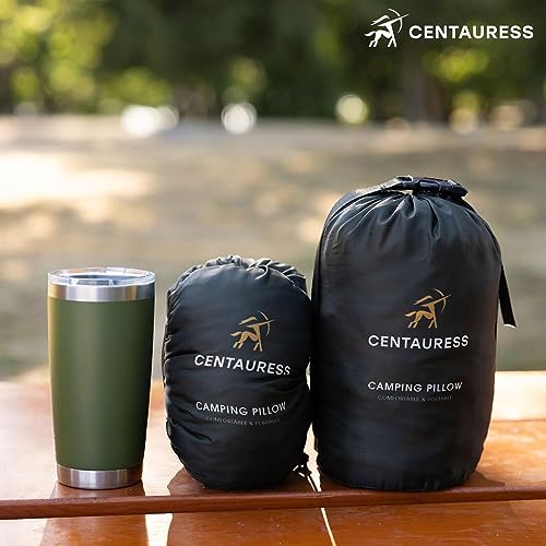 Camping-Pillow-Memory-Foam-Camp-Pillow-wMachine-Washable-Cover-Packable-Travel-Pillow-wPouch-Strap-Hammock-Pillow-Hiking-Pillow-Backpacking-Gear-Camping-Accessories