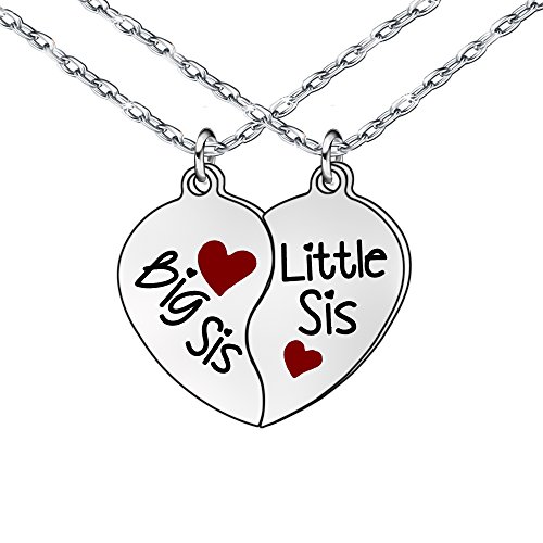 Collar Regalo para amigos Amistad Hermana Corazón Colgante Regalos de cumpleaños para mujeres niñas Cover