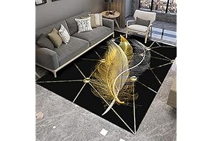 Modern Black and Yellow Rugs: A statement piece for your living room