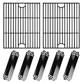 Grimate Grill Replacement Parts for Nexgrill 720-0888N - 5 Burner Grill, Heat Plate, Grill Grate for 720-0888, Cast Iron, Porcelain Steel