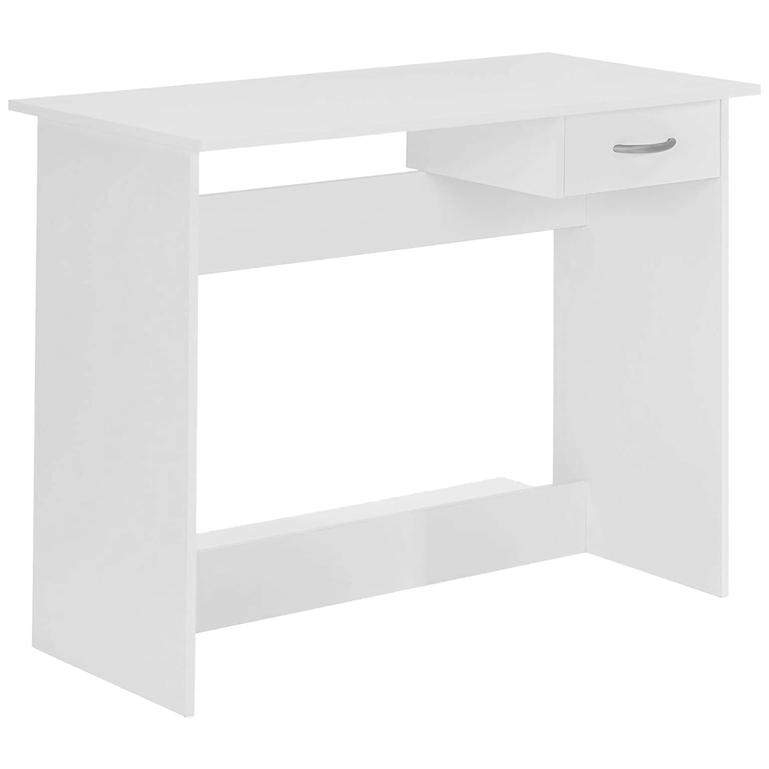 Escritorio Juvenil Dormitorio Estudio Color Blanco 101x77x50 cm
