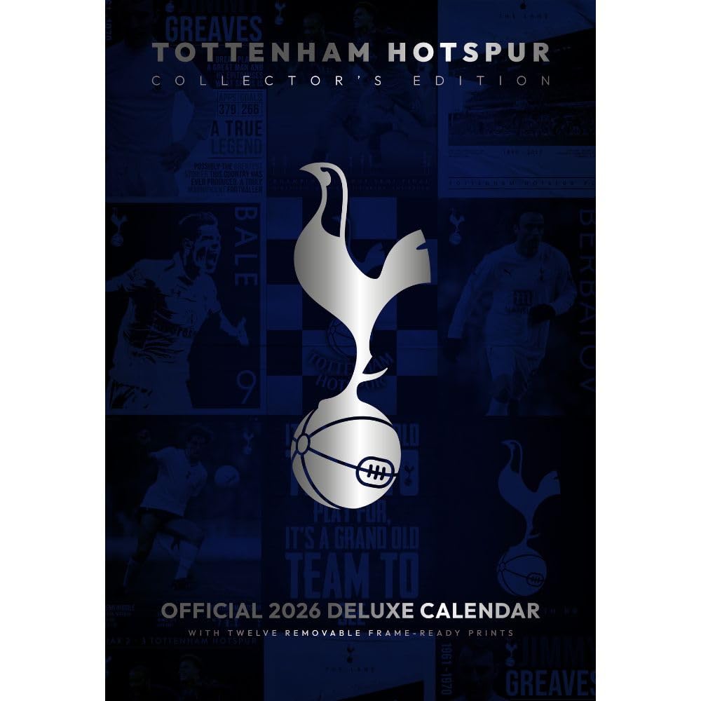 2026 CALENDAR TOTTENHAM HOTSPUR FC MONTH TO VIEW A3 DELUXE WALL CALENDAR OFFICIAL PRODUCT