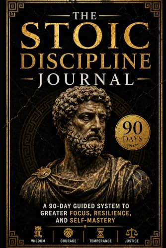 The Stoic Mindset Journal: A Guided 90 Day System to Focus, Resilience, and Self-Mastery