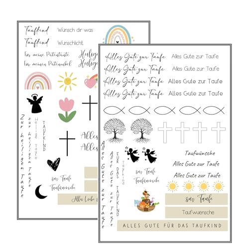 MilaBoo® Kerzentattoos Taufe I DIY Aufkleber für besondere...